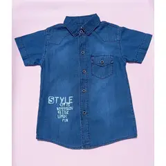 JOHN PRINCE - Camisa jean niños estampado urbano