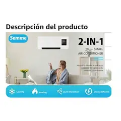 GENERICO - Calefacción Aire Acondicionado 2 en 1 y Control Remoto Para Pared