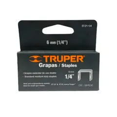 TRUPER - Grapas 14 60mm Para Et-19 Y Et-21 Tapizar 1000pcs