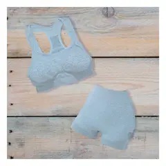 GENERICO - Top Elastico para Entrenamiento en Celeste Y+Papel de Regalo