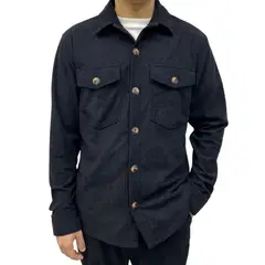 ABORIGEN - Camisaco de Corduroy Negro de Hombre - Casaca -
