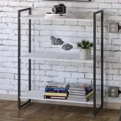 TU MESITA - Estante Industrial Igor color Blanco 3 repisas