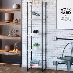 TU MESITA - Estante Industrial Marín color Blanco 5 repisas