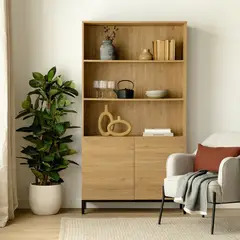 TU MESITA - Estante Moderno Kina 2 Puertas