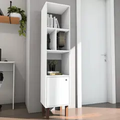 TU MESITA - Librero Clásico Remy color Blanco 1 puerta