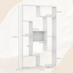 TU MESITA - Librero Multiusos Brenda color Blanco