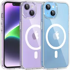 GENERICO - Case funda iPhone 14 PLUS MagSafe - Transparente