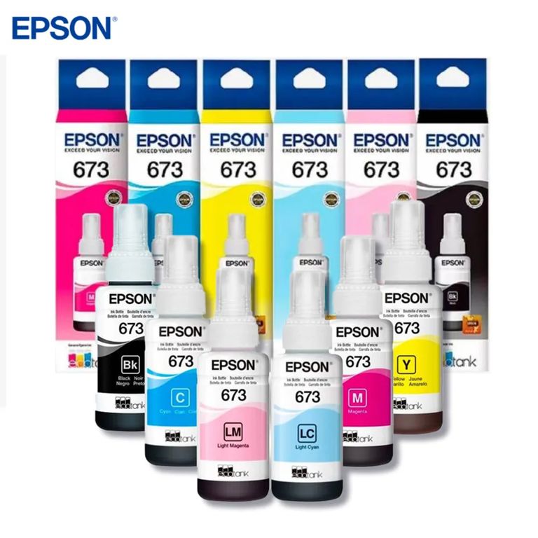 KIT DE BOTELLAS DE TINTA 673 ORIGINAL (T673)