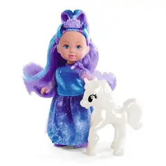 EVI LOVE - Juguete Muñeca Princesa con Unicornio