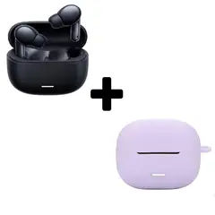 XIAOMI - Redmi Buds 6 Lite Negro + Funda de Silicona Lila