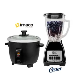 OSTER - Combo Olla Arrocera 0.6 L Imaco RC006N + Licuadora BLSTKAG-BPB