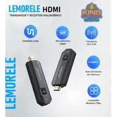GENERICO - TRANSMISOR Y RECEPTOR INALAMBRICO HDMI HD