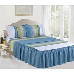 CASATEX - Set de Sabanas Con Blonda de 4 Piezas Queen