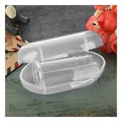 RYBIU IMPORT - Cepillo Dental para Bebe Transparente Y+Papel de Regalo