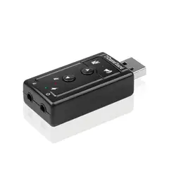 GENERICO - ADAPTADOR USB DE SONIDO A MICROFONO Y AUDIFONOS