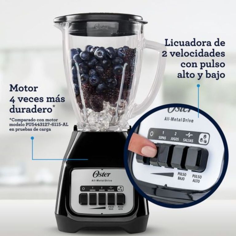 Licuadora de 1.5L con 550 watts – Negro Kaliman BLSTKAG BPB 053