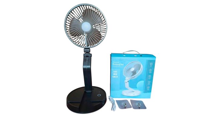Ventilador Portátil 4 en 1 con Linterna – Potencia y Comodidad