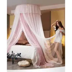 CASATEX - MOSQUITERO PRINCESA Para Cama de QUEEN PINK