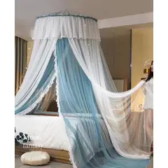 CASATEX - MOSQUITERO PRINCESA Para Cama de QUEEN TURQUESA
