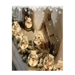 GENERICO - LUCES NAVIDAD CORTINA MODELO FOCO ESFERAS 3M - AMBAR