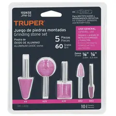 TRUPER - Piedras montadas zanco 14 y 18uso general