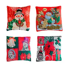 GENERICO - Funda para cojín Diseños Navideños