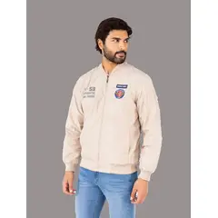 JUSTO - CASACA BOMBER HOMBRE BORDADO SLIM FIT