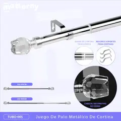 CASATEX - Tubo de cortina decorativo graduable de 220-400cm