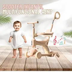 GENERICO - Scooter Infantil Multifuncional 4en1 juguete para niñas