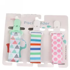 THE BABY SPOT - Pack x 3 un - Sujetadores de chupón para bebé (GREEN)
