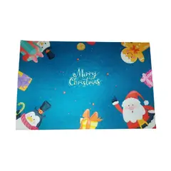 GENERICO - SET DE 2 TAPETES NAVIDEÑO ANTIDESLIZANTE ALFOMBRA 58 X 38 CM