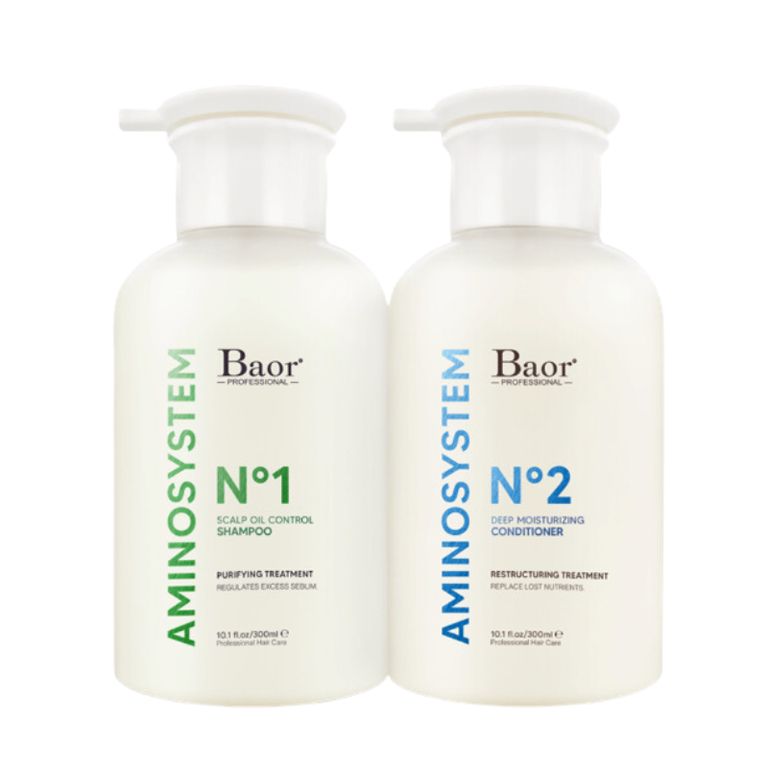 BAOR - Aminosystem Scalp Oil Shampoo 300ml + Acondicionador 300ml
