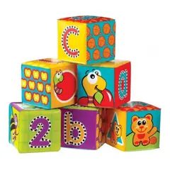 PLAYGRO - 0183838 Cubos De Baño Niño - (6 Pcs)