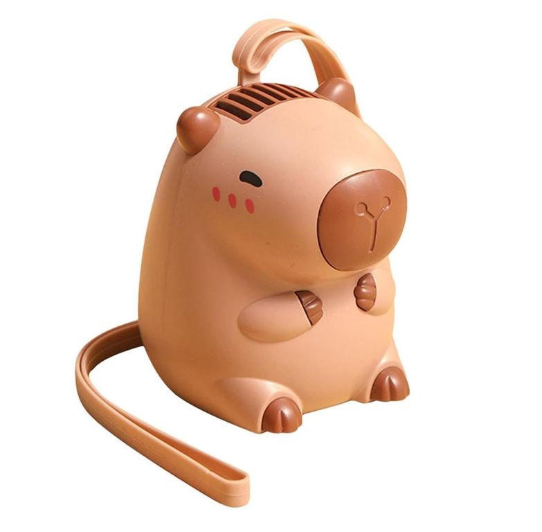 Mini ventilador portátil de verano Capibara.