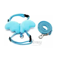 RYBIU IMPORT - Correa para Perros Pequeños en Celeste Y+Gift MiniAgenda