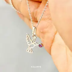 KILARYS - Collar de Plata Colibrí Amatista