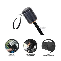 GENERICO - Tapasol de Interior del Carro Color Negro Y+Gift MiniAgenda