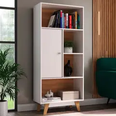 TU MESITA - Librero Multiusos Seúl color Blanco 1 puerta