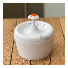 RYBIU IMPORT - Fuente Elegante de Agua de Color Blanco Y+Papel de Regalo