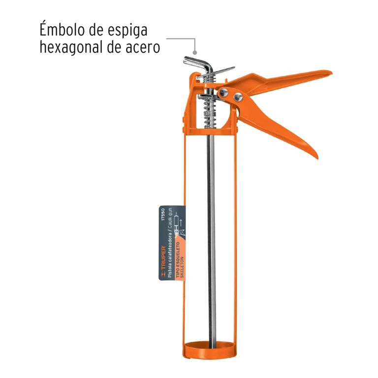 Aplicador de Silicona Tipo Esqueleto 17550