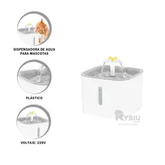 RYBIU IMPORT - Fuente Inteligente de Plastico Blanco Y+Gift Stickers