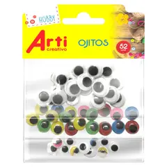 GENERICO - Stickers Ojitos Moviles 52 Unidades