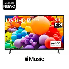 LG - Televisor 43 Pulg. LED Smart TV UHD 4K con ThinQ AI 43UT7300PSA