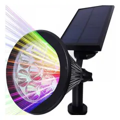 HOME NEAT - Foco Solar LED Lámpara Exterior Impermeable Luces 7 Colores