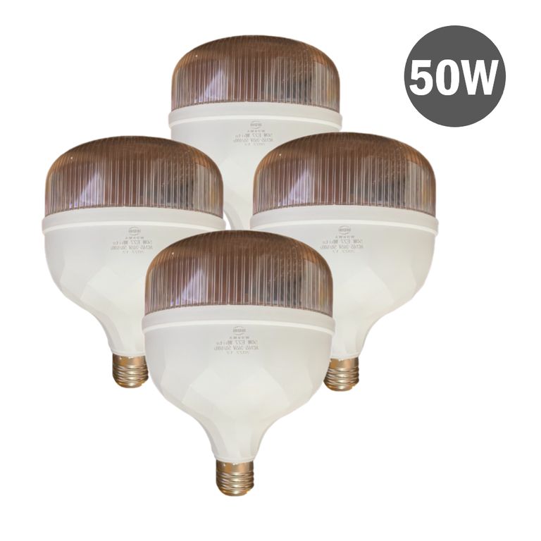 Pack x4 Bombilla Led De 50w High Power Potente