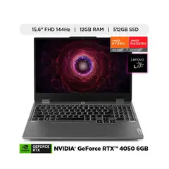 LENOVO - LOQ 15ARP9 15.6'' FHD AMD Ryzen 7 7435HS 12GB DDR5 512GB SSD RTX 4050 6GB GDDR6 Windows 11