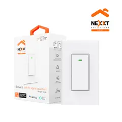NEXXT SOLUTIONS - Interruptor inteligente monopolar Nexxt NHE-S100 WiFi Temporizador ActivaciónVoz