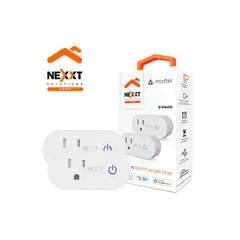 NEXXT SOLUTIONS - Enchufe inteligente WiFi Nexxt NHP-S611M Pack2 Certificación Matter Control Voz