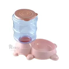 RYBIU IMPORT - Dispensador de Alimento para Mascota Color Rosado Y+Stickers