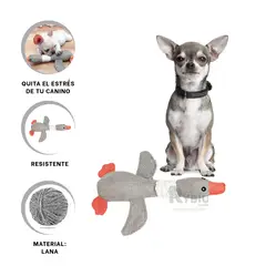 RYBIU IMPORT - Peluche Resistente a Mordiscos de Plomo Y+Regalo Stickers